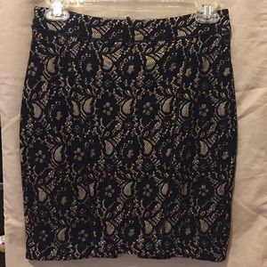 ⭐️ Express Black Lace and Taupe Skirt ⭐️
